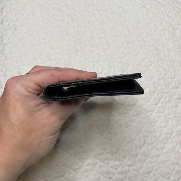 Handmade Custom Black Slim Folding Wallet w/ Pockets - OS - Picture 5 of 6